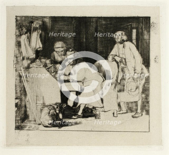 A Gentleman at his Desk, n.d. Creator: David Wilkie.