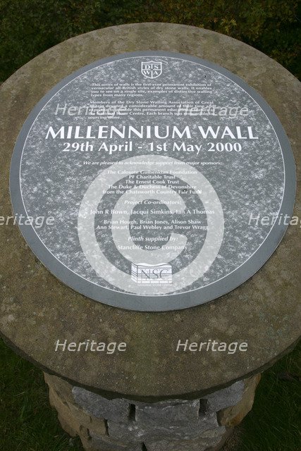 Millennium Wall, the National Stone Centre, Derbyshire 