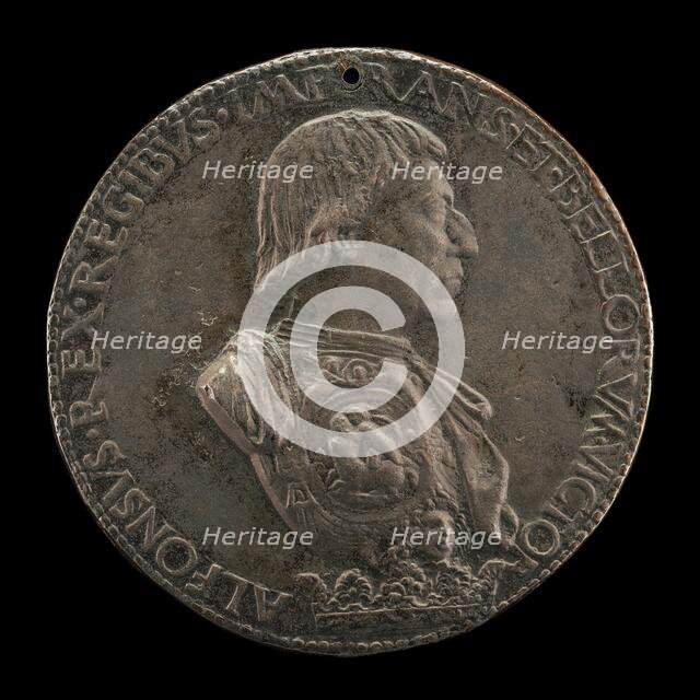 Alfonso V of Aragon, 1396-1458, King of Naples and Sicily 1443 [obverse], 1458. Creator: Cristoforo di Geremia.