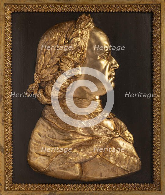 Emperor Peter I the Great (Bas-relief), 19th century. Creator: Anonymous.