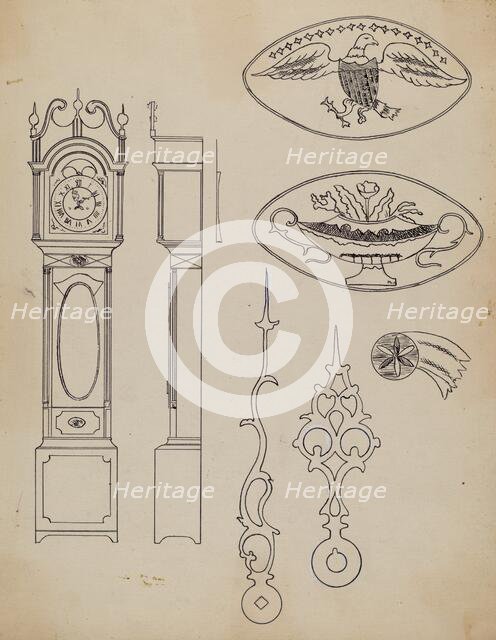 Clock, 1935/1942. Creator: Joseph Rothenberg.