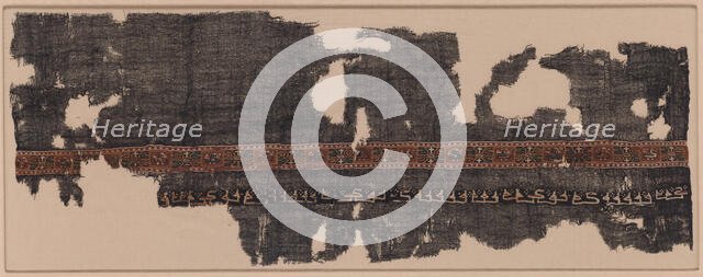 Shawl with Coptic Inscriptions, Egypt, 9th-10th century. Creator: Unknown.