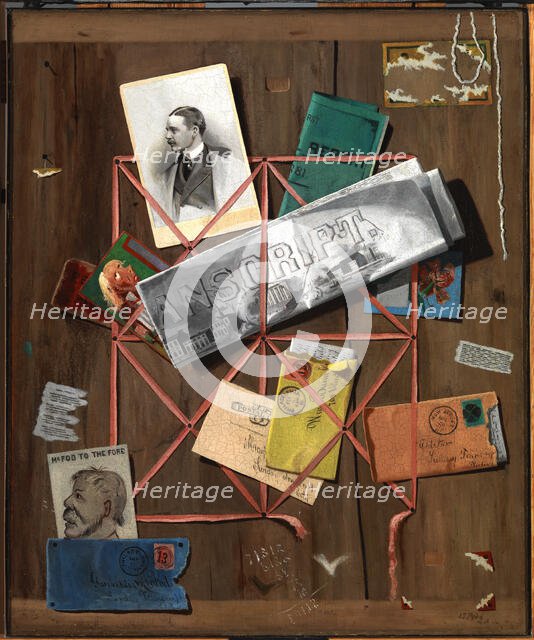 Rack Picture for William Malcolm Bunn, 1882. Creator: John Frederick Peto.