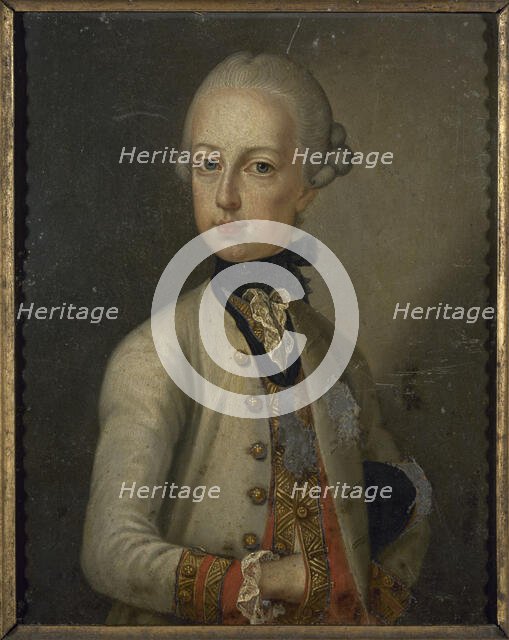 Portrait of Joseph II (1741-1790), emperor of the Holy Empire, c1755. Creator: Unknown.