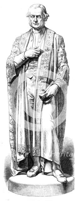 Statue of Mr. Gladstone in St. George's Hall, Liverpool, 1870. Creator: Unknown.