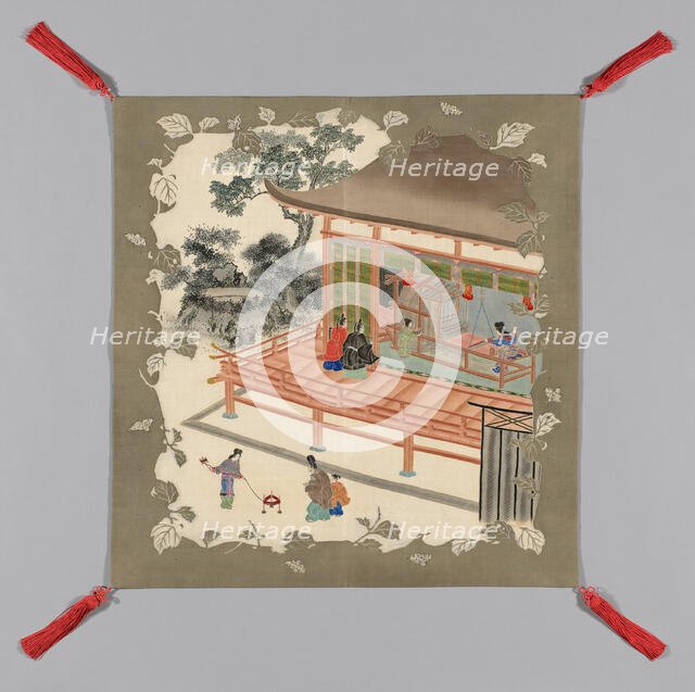 Fukusa (Gift Cover), Japan, late Edo period (1789-1868)/ Meiji period (1868-1912), 1875/1900. Creator: Unknown.