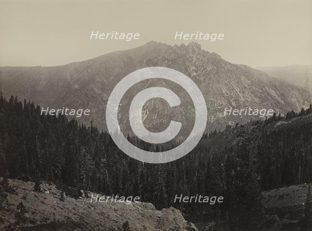 Davoncastle Butte, Sierra Nevada, c. 1866-1870. Creator: Carleton E. Watkins (American, 1829-1916).