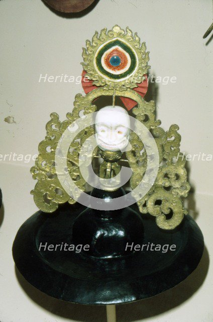 Tibetan Black Hat used in Ritual Black Hat Dance, of pre-Buddhist origin. Artist: Unknown.