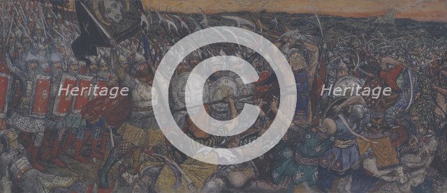 The Battle of Kulikovo on September 8, 1380.