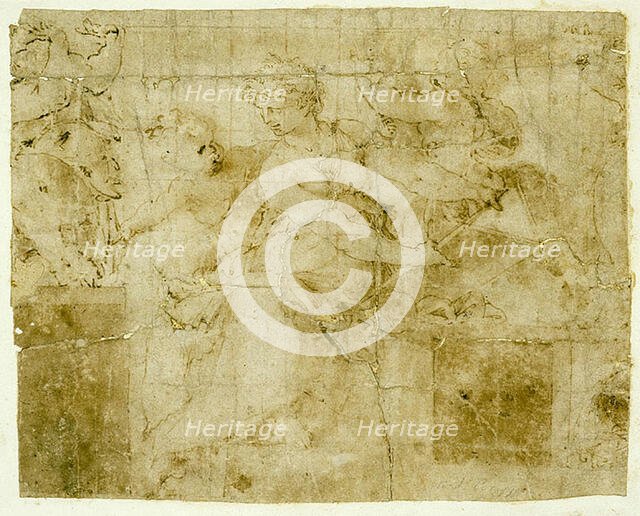 Man with Book Surrounded by Putti, n.d. Creator: Unknown.