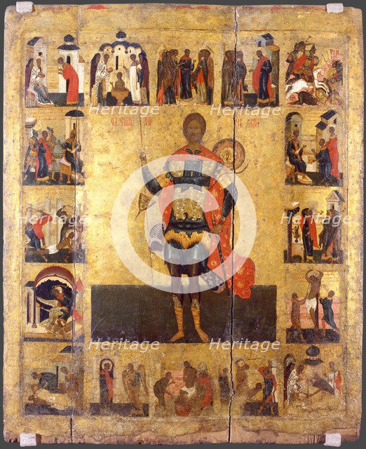 Saint Nicetas the Goth, 16th century. Artist: Russian icon  