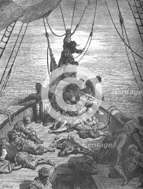 'One of Gustave Doré's Illustrations for The Ancient Mariner', c1870s,  (c1950). Creator: Gustave Doré.
