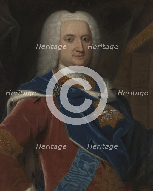 Portrait of Prince Kazimierz Czartoryski (1674-1741), Castellan of Vilnius, 2nd quarter of 18th cent Creator: Unknown.