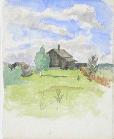 Landscape Study with Cottage. Creator: Maria Wiik.