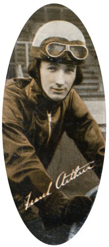 Frank Arthur (1908-1972), Australian speedway captain, 1935. Artist: Unknown