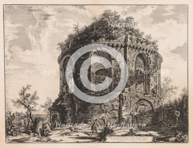 Views of Rome: The So-called Tempio della Tosse, near Tivoli, 1763. Creator: Giovanni Battista Piranesi (Italian, 1720-1778).