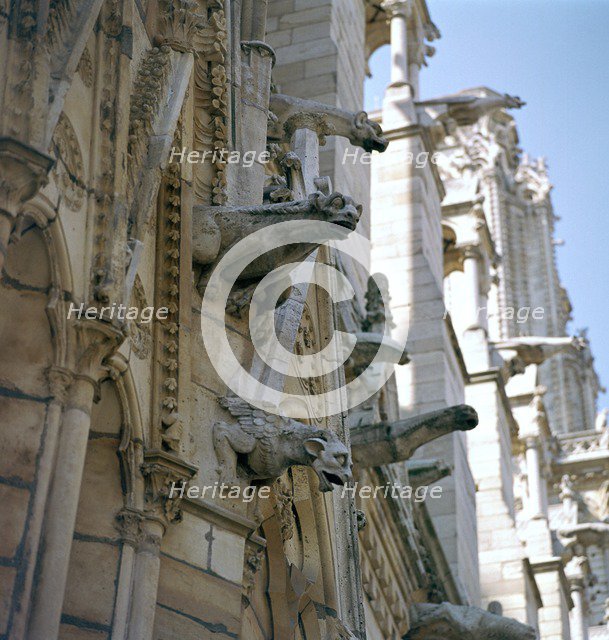Detail of the north side of Notre Dame, 12th century. Artist: Unknown