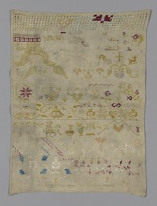 Sampler, México, 19th century. Creator: Unknown.