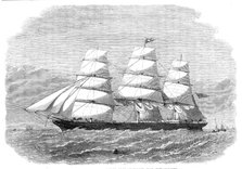 The clipper-ship The Royal Edward, built for the Red Cross Australian Line, 1864. Creators: Edwin Weedon, Smyth.