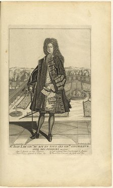 Portrait of John Law (1671-1729), 1720. Creator: Anonymous.
