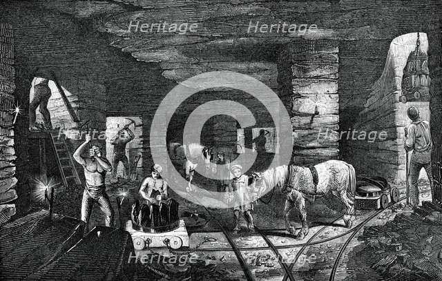 Bradley coal mine, near Bilston, 1886. Artist: Unknown