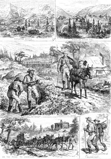 Sketches near Leadville, Colorado, 1881. Creator: Unknown.