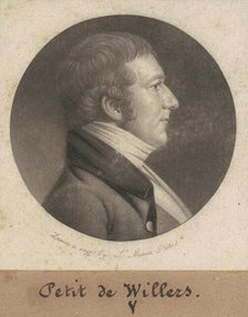 de Villers, 1801. Creator: Charles Balthazar Julien Févret de Saint-Mémin.