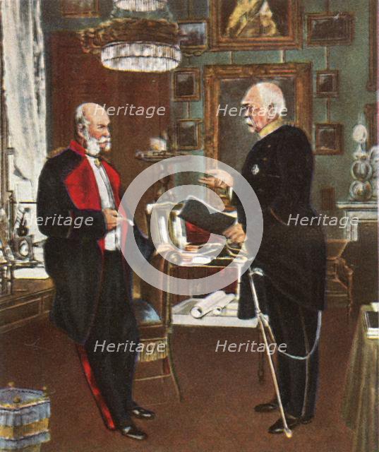 Emperor and Chancellor, 1871, (1936).  Creator: Unknown.