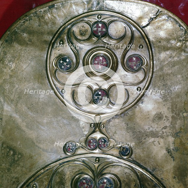 Detail of Celtic decoration, Battersea Shield, Celtic, c2nd - 1st century BC. Artist: Unknown
