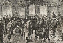 Carnival: leaving a masquerade ball, 1878. Creator: Tomás Carlos Capuz.