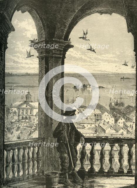 'A Glimpse of Charleston and Bay, from St. Michael's Church', 1872.  Creator: John J. Harley.