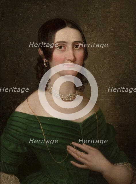 Portrait of a Woman, 1842. Creator: Karol Schweikart.