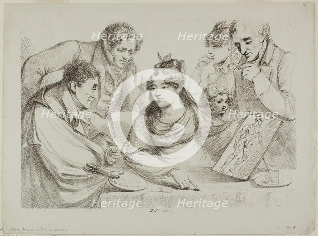 Lithography Lesson, 1819. Creator: Vivant Denon.