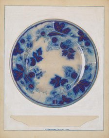 Plate, 1936. Creator: J. Howard Iams.