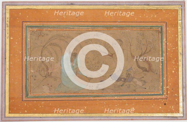 Visit to a Hermit, 17th century. Creator: Unknown.