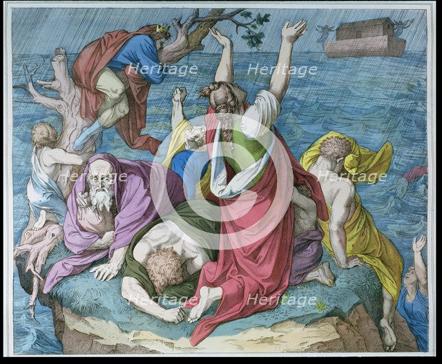 The Flood, engraving, 1860.