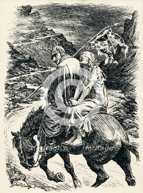 'The Road of Victory - Stage VI', c1920. Artist: Bernard Partridge.