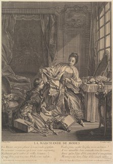 Fashion Merchant, 1746-55. Creator: Rene Gaillard.