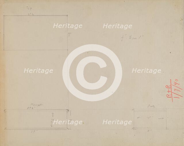 Desk Box, c. 1937. Creator: Joseph Rothenberg.