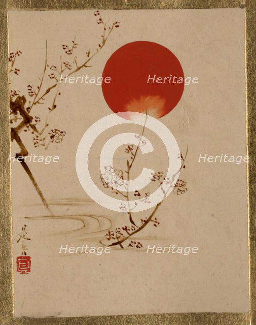 Sun and Plum Branches. Creator: Shibata Zeshin.