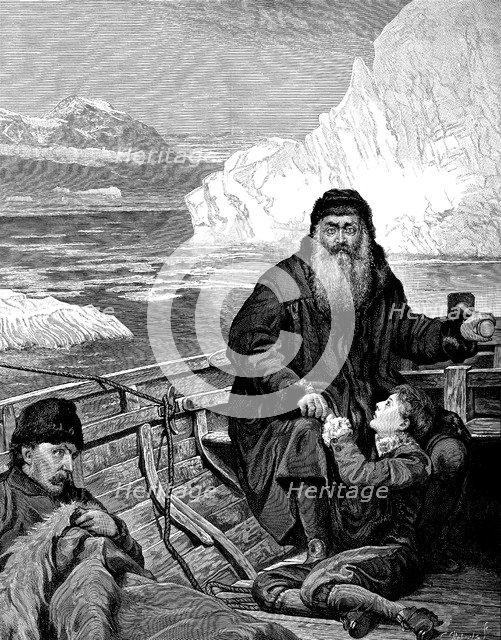 English navigator Henry Hudson (1550-1611) on his last voyage. Artist: Unknown