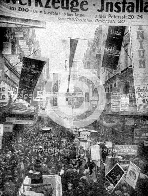 Leipzig's great advertisement parade, Leipzig, Germany, 1922. Artist: Unknown