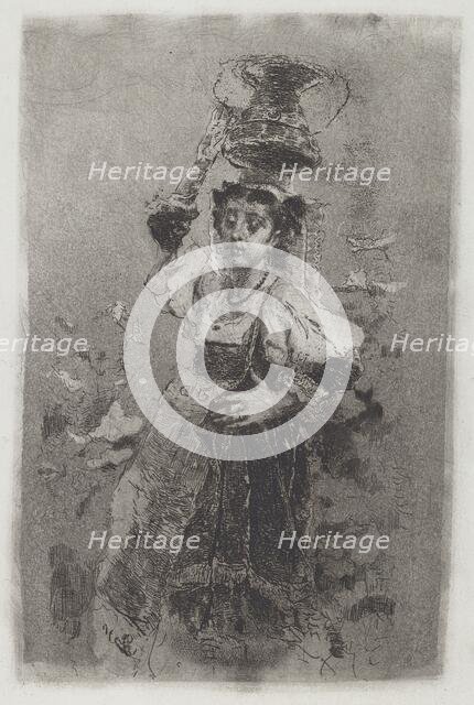 Peasant Woman of the Campagna [Ciociara], 1870s. Creator: Mose, Bianchi.