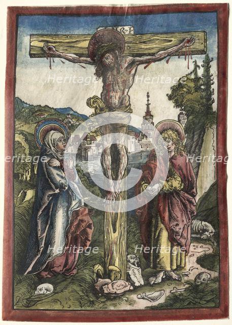 Christ on the Cross between the Virgin and Saint John, 1503. Creator: Lucas Cranach (German, 1472-1553).