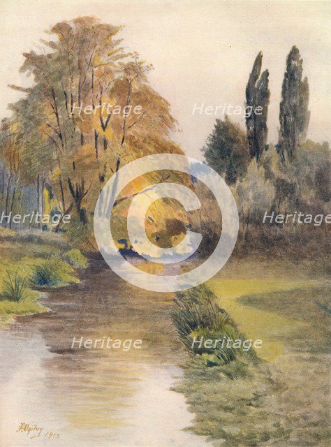 'View on the Wandle', 1912, (1914). Artist: James S Ogilvy.