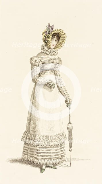 Fashion Plate (Parisian Walking Dress), 1819. Creator: John Bell.
