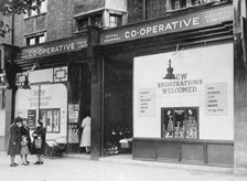 Exterior of the Royal Arsenal Co-operative Society Ltd, Old Kent Road, London, 1946. Artist: Unknown