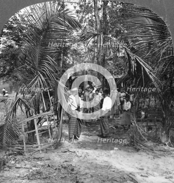 Schoolboys of the American Baptist Mission, Rangoon, Burma, 1908. Artist: Stereo Travel Co