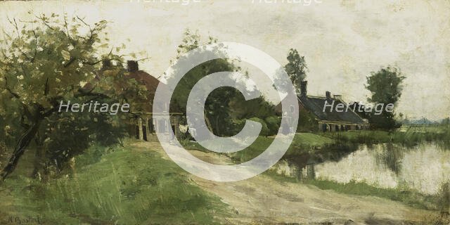 Near Breukelen on the Vecht, c.1870-c.1923. Creator: Nicolaas Bastert.