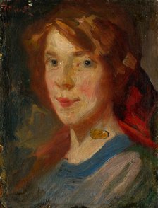 Portrait of Daughter Irma, 1900-1910. Creator: Ludovit Pitthordt.